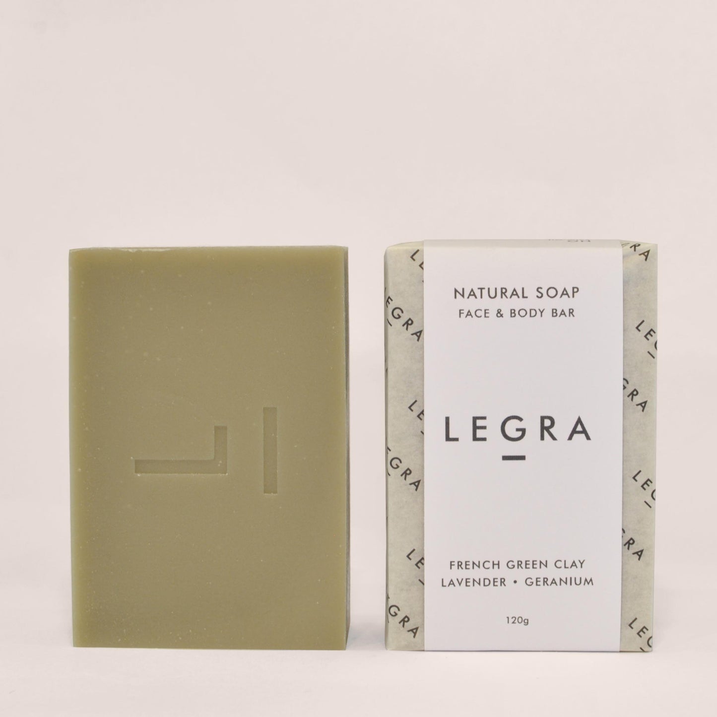 Legra French Green Clay Natural Soap Bar