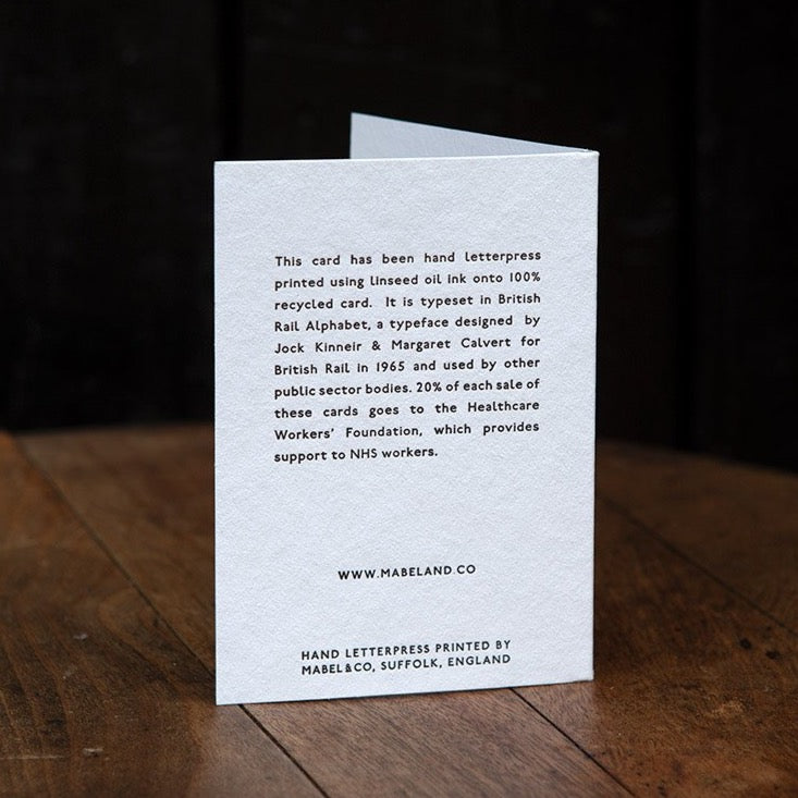 Hand Printed Letterpress Card | Hello, How Are You?